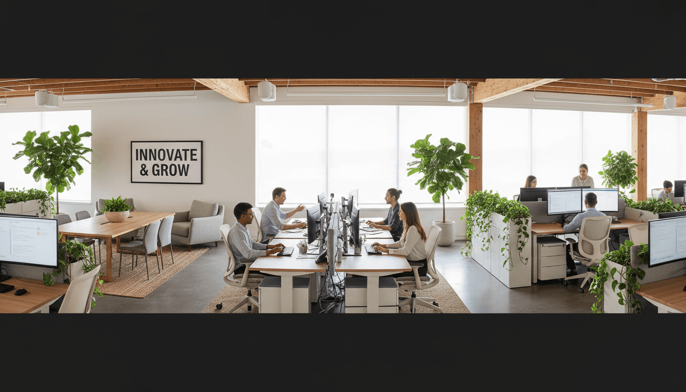 sunlight through clean office windows